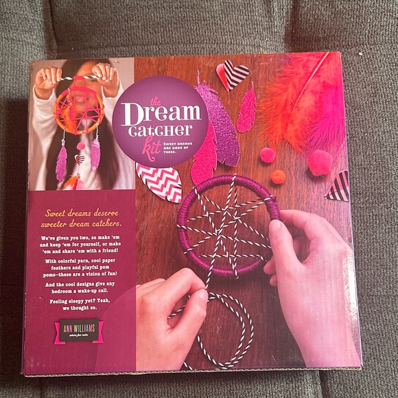 Craft-tastic Dream Catcher Kit with Orange and Pink Threads - Picture 5 of 5